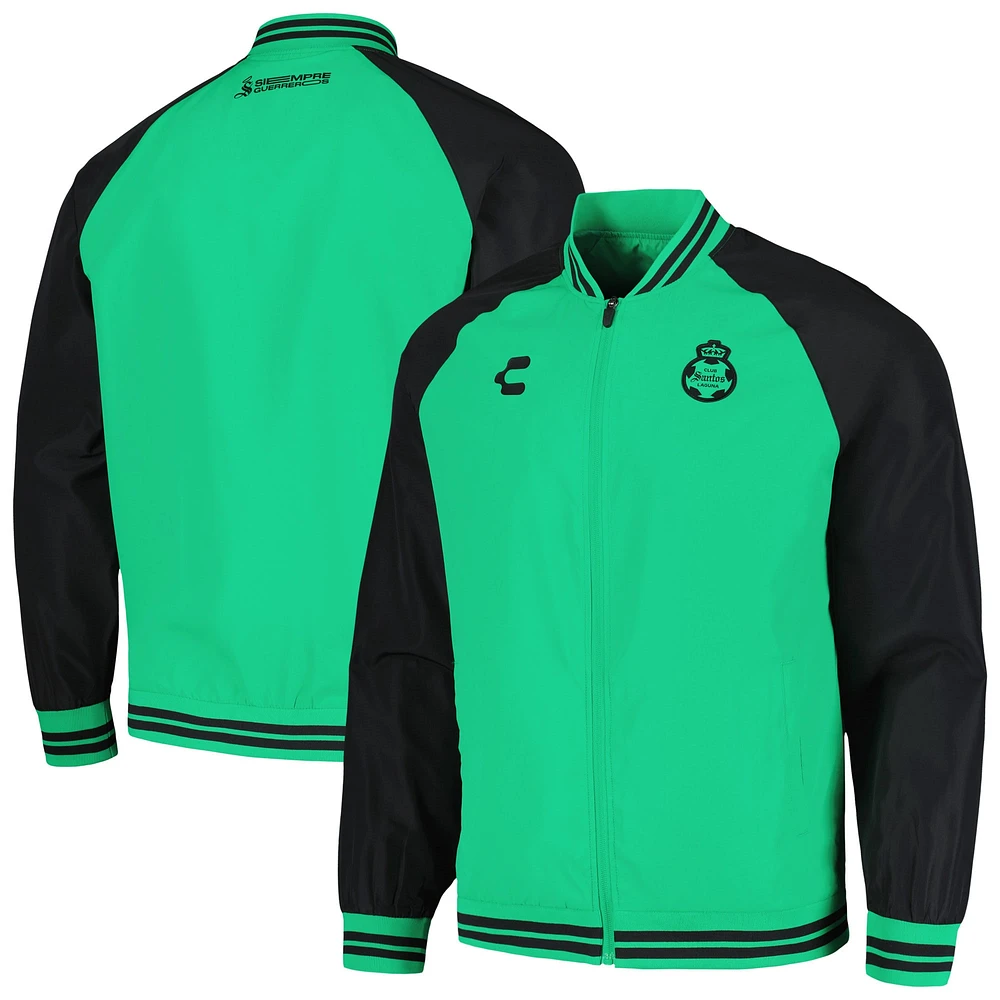 Men's Charly  Green Santos Laguna Full-Zip Bomber Jacket