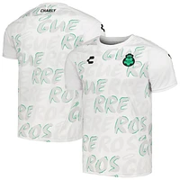 T-shirt d'entraînement Charly White Santos Laguna DRY FACTOR 2023/24 pour homme