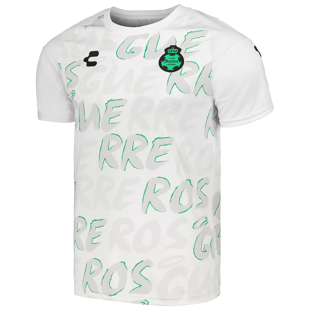 T-shirt d'entraînement Charly White Santos Laguna DRY FACTOR 2023/24 pour homme