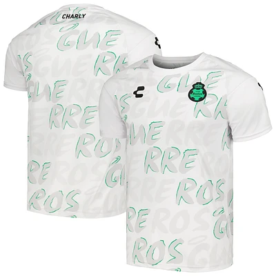 T-shirt d'entraînement Charly White Santos Laguna DRY FACTOR 2023/24 pour homme