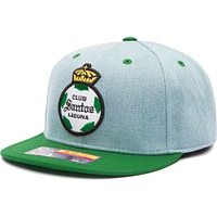 Men's Denim/Green Santos Laguna Nirvana Snapback Hat