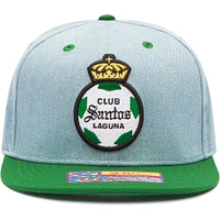 Men's Denim/Green Santos Laguna Nirvana Snapback Hat