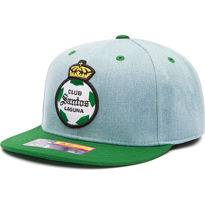 Casquette Homme Denim/Vert Santos Laguna Nirvana Snapback