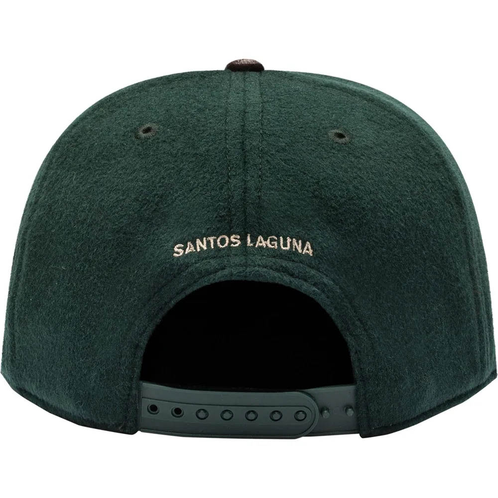 Casquette snapback verte/marron Santos Laguna Prep pour homme