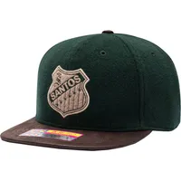 Casquette snapback verte/marron Santos Laguna Prep pour homme