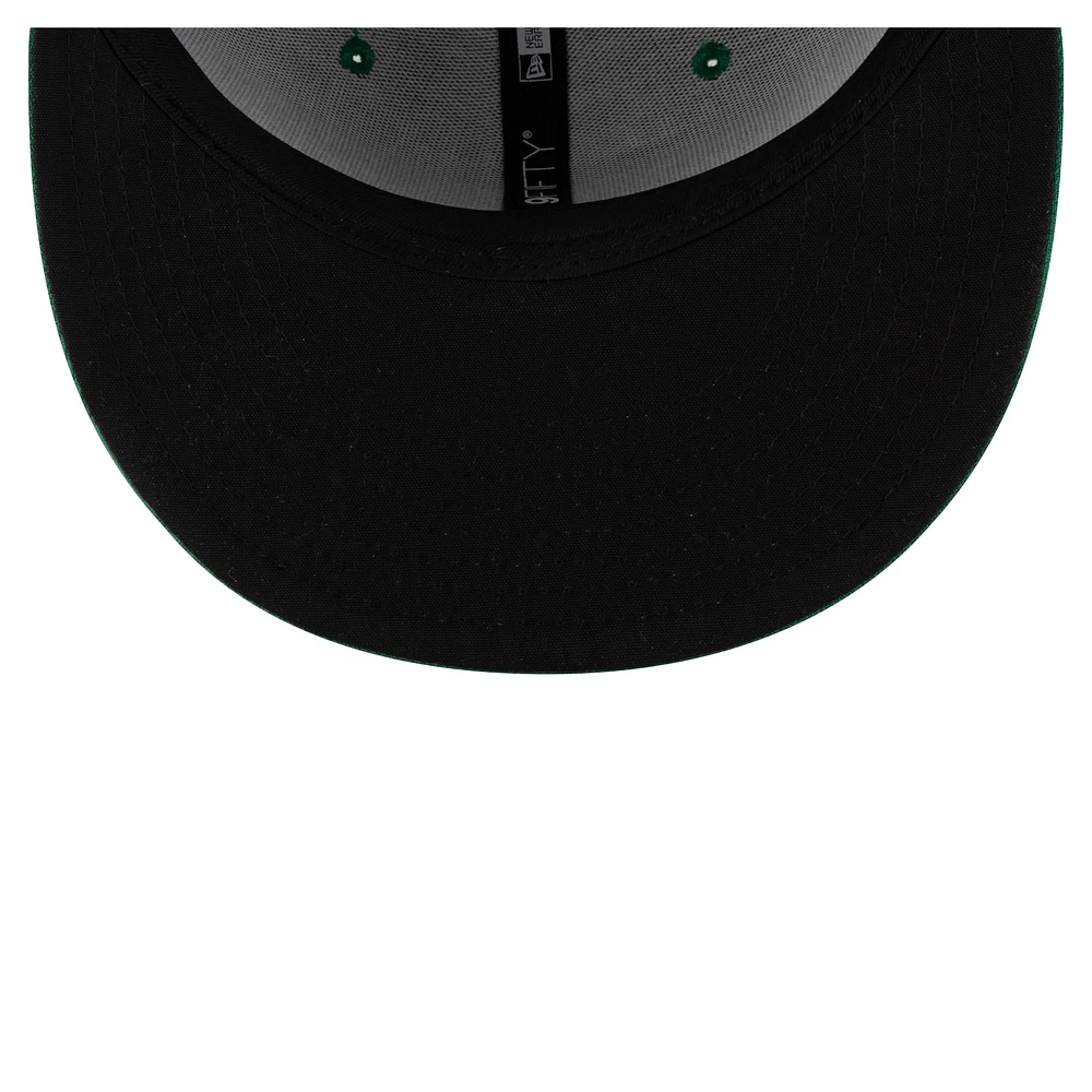 Men's New Era Green Saskatchewan Roughriders Sideline 9FIFTY Snapback Hat