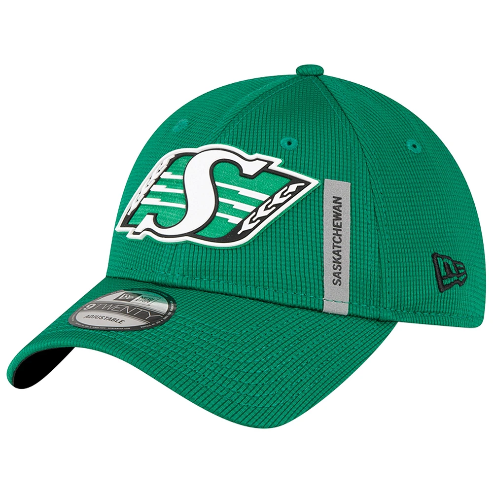 Men's New Era  Green Saskatchewan Roughriders Sideline 9TWENTY Adjustable Hat