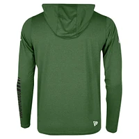 Men's New Era Green Saskatchewan Roughriders Sideline Corral Long Sleeve Hoodie T-Shirt