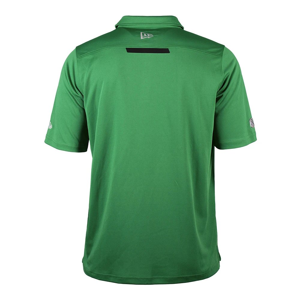 Men's New Era  Green Saskatchewan Roughriders Sideline Roster Performance Polo