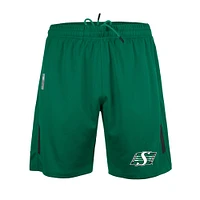 Short en tricot Performance Sideline Swift des Roughriders de la Saskatchewan New Era pour homme, vert