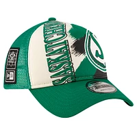 Casquette ajustable 9FORTY verte des Roughriders de la Saskatchewan Turf Traditions New Era pour hommes