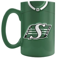 The Sports Vault Saskatchewan Roughriders 20 oz. Jersey Sculpted Mug