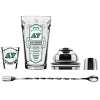 The Sports Vault Saskatchewan Roughriders Five-Piece Bartender Shot Glass & Mixing Glass Set