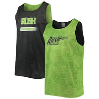 Men's FOCO Green/Black Saskatchewan Rush Reversible Mesh Tank Top