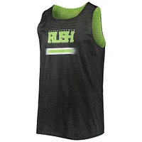 Men's FOCO Green/Black Saskatchewan Rush Reversible Mesh Tank Top