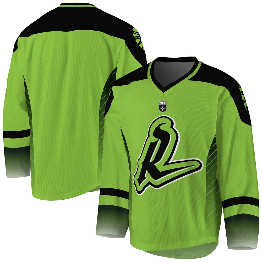 Men's Green/Black Saskatchewan Rush Replica Jersey