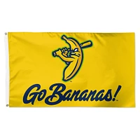 Drapeau de luxe simple face WinCraft Savannah Bananas 3' x 5'