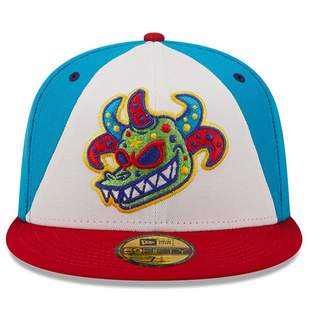 Men's New Era Blue/Red Scranton/Wilkes-Barre Vejigantes Copa de la Diversion 59FIFTY Fitted Hat