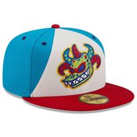 Men's New Era Blue/Red Scranton/Wilkes-Barre Vejigantes Copa de la Diversion 59FIFTY Fitted Hat