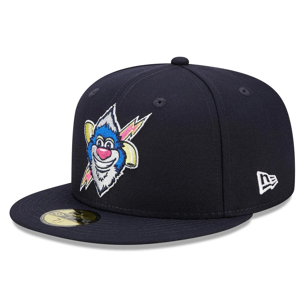 Men's New Era Navy Scranton Wilkes-Barre RailRiders Marvel x Minor League 59FIFTY Fitted Hat