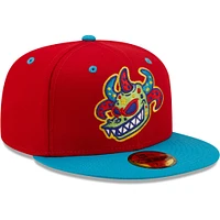 Men's New Era Red/Turquoise Vejigantes De Scranton/Wilkes-Barre Copa La Diversion 59FIFTY Fitted Hat