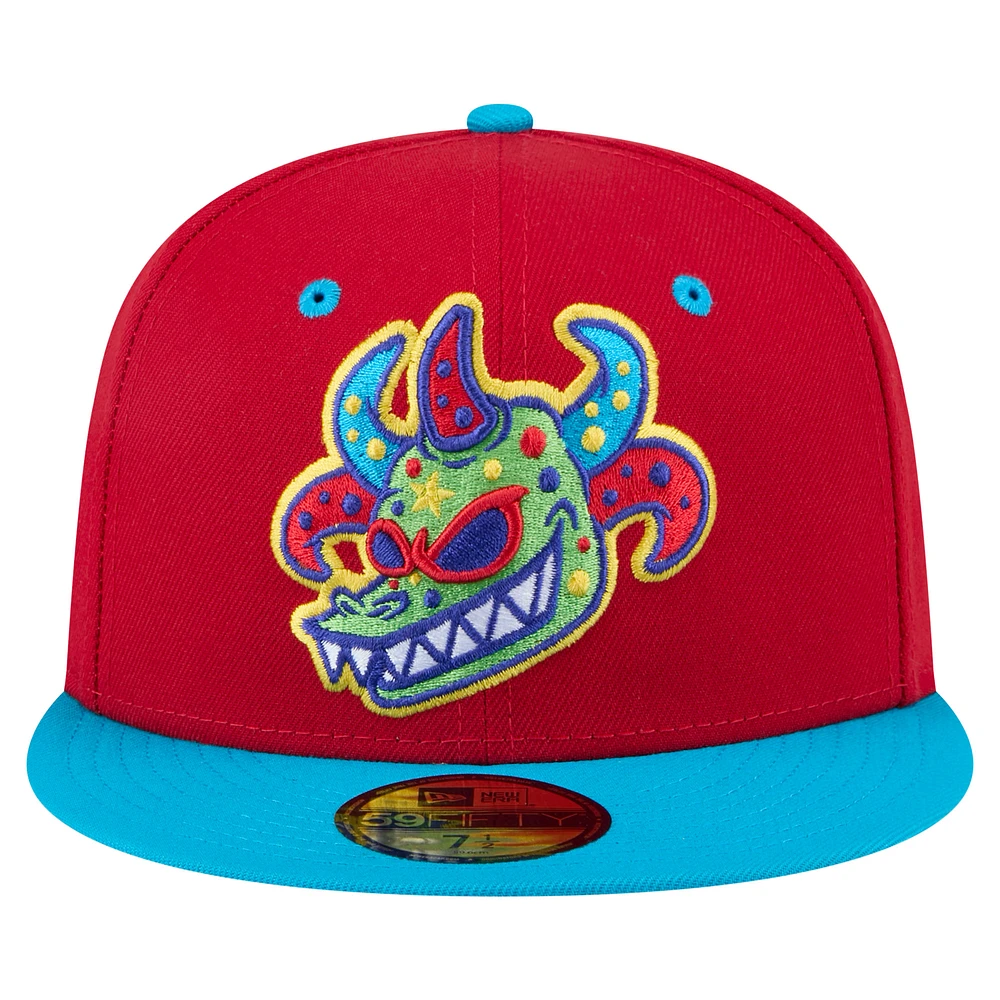 Men's New Era Red Scranton Wilkes-Barre RailRiders Copa de la Diversión 59FIFTY Fitted Hat