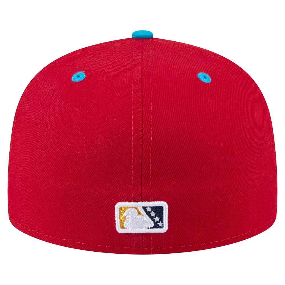 Men's New Era Red Scranton Wilkes-Barre RailRiders Copa de la Diversión 59FIFTY Fitted Hat