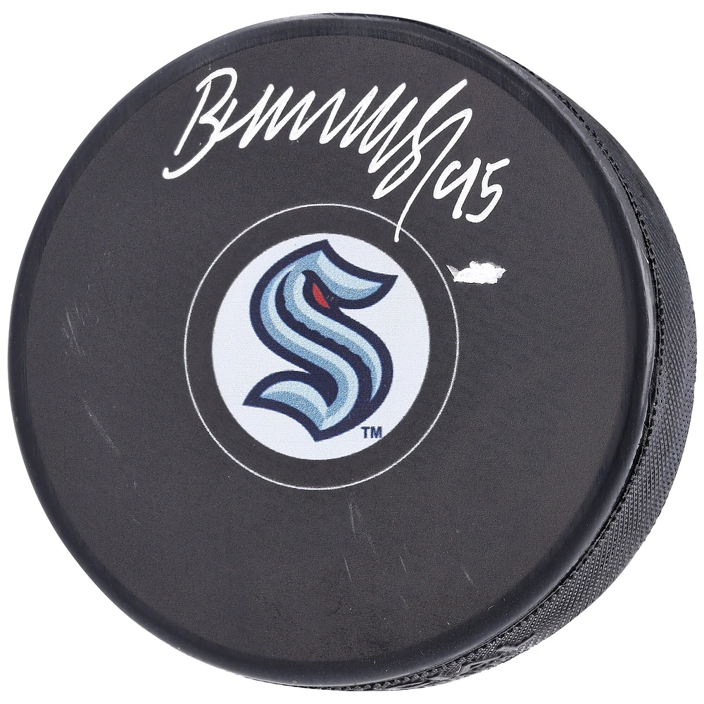 Andre Burakovsky Seattle Kraken Autographed Hockey Puck