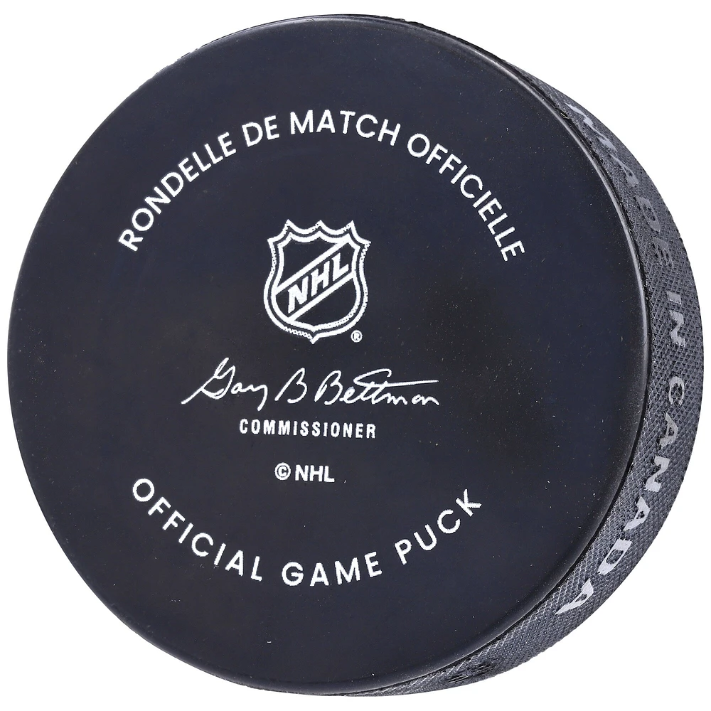 Andre Burakovsky Seattle Kraken Autographed Official Game Puck