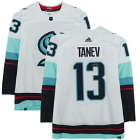 Maillot authentique Adidas blanc autographié par Brandon Tanev du Seattle Kraken