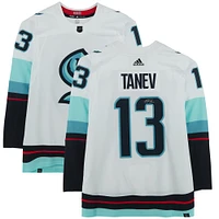 Maillot authentique Adidas blanc autographié par Brandon Tanev du Seattle Kraken