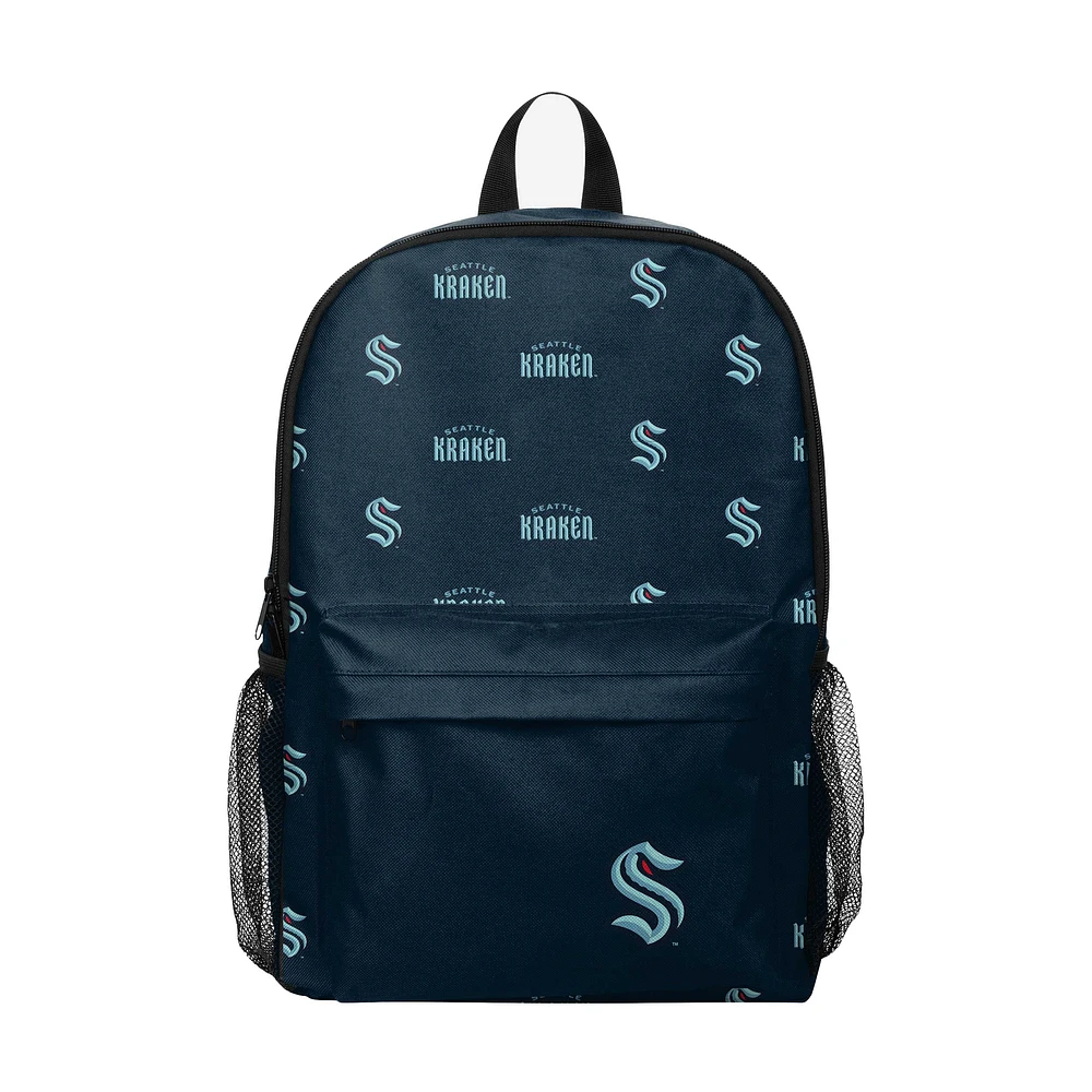 FOCO Seattle Kraken Répéter Logo Sac à Dos