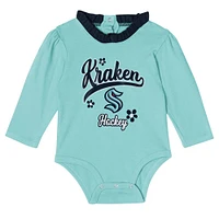 Girls Infant Seattle Kraken Rink Queen Long Sleeve 3-Piece Set