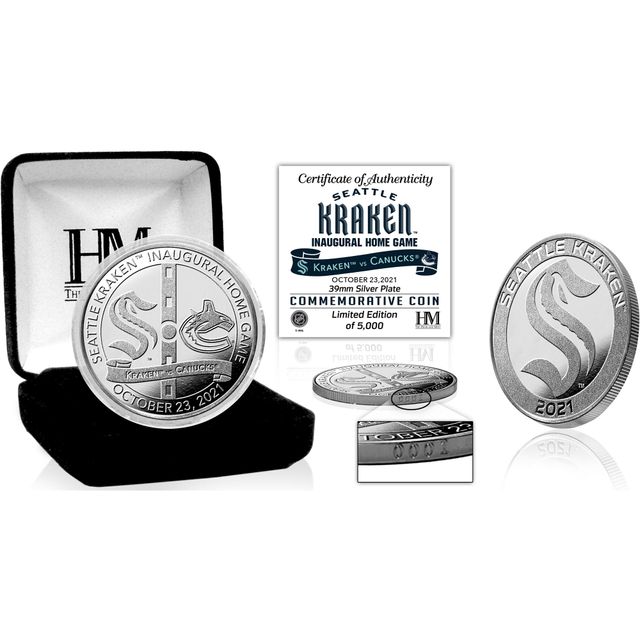 Highland Mint Seattle Kraken Inaugural Domicile Game Silver Mint - Pièce