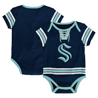 Body en jersey de hockey Seattle Kraken bleu profond pour bébé