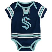 Infant Deep Sea Blue Seattle Kraken Hockey Jersey Bodysuit