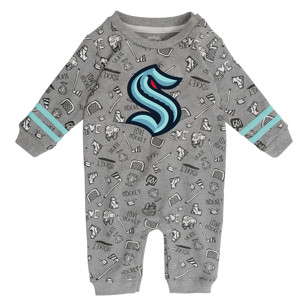 Outerstuff Newborn & Infant Red/Heathered Gray St. Louis Cardinals Scrimmage Long Sleeve Jumper