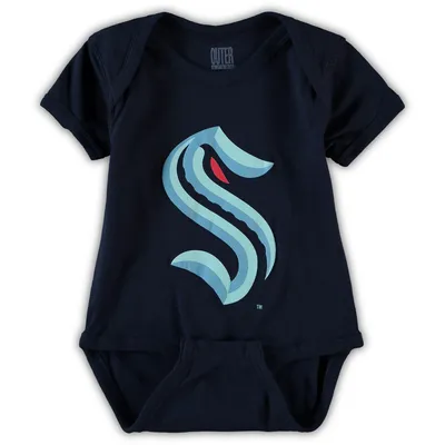 Seattle Kraken Infant Team Primary Logo Bodysuit - Navy