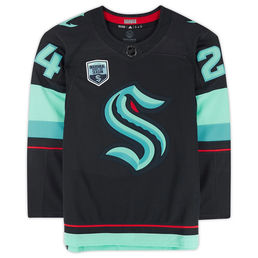 Jamie Oleksiak Deep Sea Blue Seattle Kraken Autographed adidas Authentic Jersey with Inaugural Season Jersey Patch