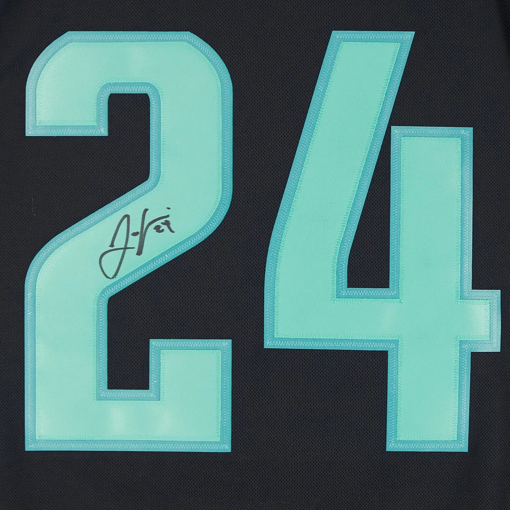 Jamie Oleksiak Deep Sea Blue Seattle Kraken Autographed adidas Authentic Jersey with Inaugural Season Jersey Patch