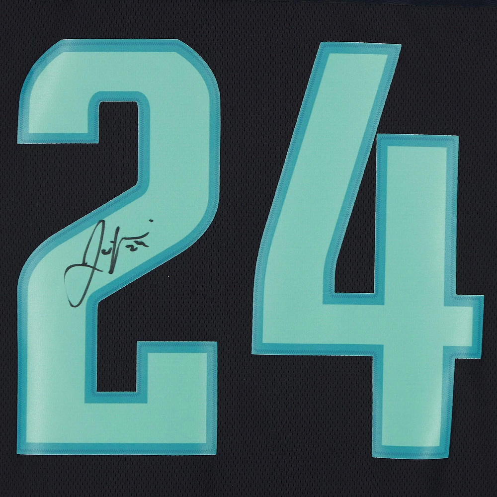 Jamie Oleksiak Deep Sea Blue Seattle Kraken Autographed Fanatics Breakaway Jersey with Inaugural Season Jersey Patch
