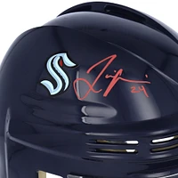 Jamie Oleksiak Seattle Kraken Autographed Deep Sea Blue Mini Helmet