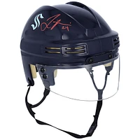 Jamie Oleksiak Seattle Kraken Autographed Deep Sea Blue Mini Helmet