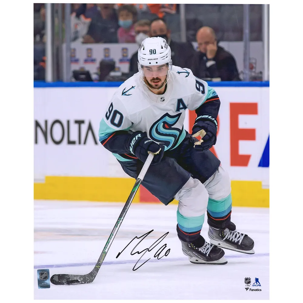 Lids Marcus Johansson Seattle Kraken Fanatics Authentic Autographed 16'' x  20'' White Jersey Skating Photograph