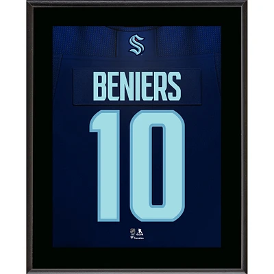 Matty Beniers Seattle Kraken 10.5" x 13" Jersey Number Sublimated Player Plaque