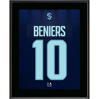 Matty Beniers Seattle Kraken 10.5" x 13" Jersey Number Sublimated Player Plaque