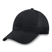 Men's Fanatics  Black Seattle Kraken Team Haze Adjustable Trucker Hat