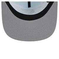 Casquette de golf ajustable Seattle Kraken Throwback V-Dye pour homme New Era bleu marine/bleu clair