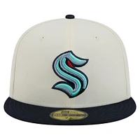 Casquette ajustée bicolore 59FIFTY Seattle Kraken Chrome pour homme de New Era