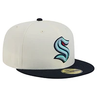Casquette ajustée bicolore 59FIFTY Seattle Kraken Chrome pour homme de New Era